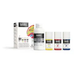 Liquitex&reg; Iridescent Pouring Medium & Soft Body Acrylic Set