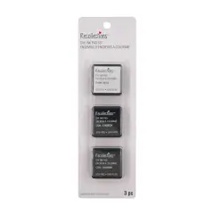 Dye Ink Pad Set by Recollections&trade; Coal/Coal/Snow