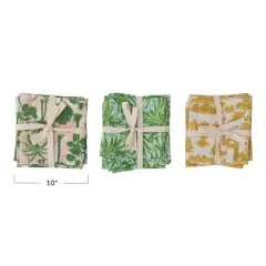Hello Honey&reg; Tropical Mix Printed Cotton Cocktail Napkin Set