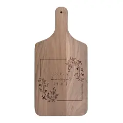 8" x 17" Us Beautiful Place Walnut Paddle Cutting Board