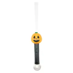 Orange Jack-O'-Lantern Light-Up Fiber Wand