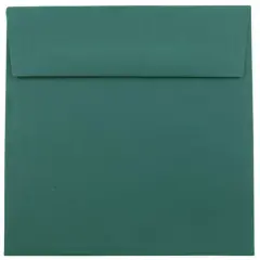 JAM Paper 8.5" x 8.5" Square Premium Invitation Envelopes, 25ct. Teal Green
