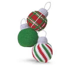 Intermediate Ball Ornaments Amigurumi Crochet Ornament Kit by Loops & Threads&reg;