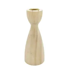 Wood Hourglass Taper Candle Holder by Ashland&reg;