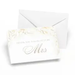 Hortense B. Hewitt Co. Dried Floral Bridal Shower Thank You Cards
