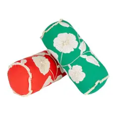 Hello Honey&reg; Enchanted Garden Embroidered Bolster Pillow Set