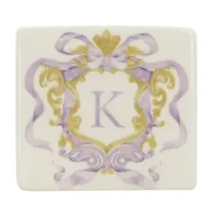 4.5" x 4" Ceramic Monogram D&eacute;cor by Ashland&reg; K