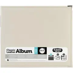 We R Memory Keepers&reg; Classic Leather&trade; D-Ring Album, 12" x 12" Greige