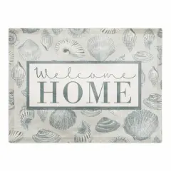 Welcome Home Multi Shell Cotton Twill Placemat Blue/Gray