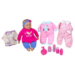 Lissi Dolls 15" Doll Set With Extra Clothes & Accessories