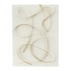 CosmoLiving by Cosmopolitan 32" Metal Contemporary Wall D&eacute;cor White