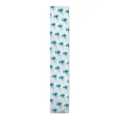 Jellyfish Outdoor Table Runner Light Blue