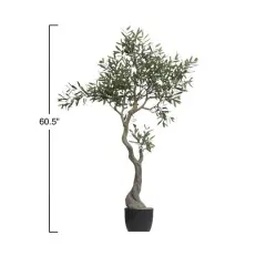 Hello Honey&reg; 60" Faux Olive Tree in Pot