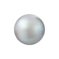 Preciosa Maxima 6mm Pearlescent Glass Nacre Pearls, 40ct.Grey