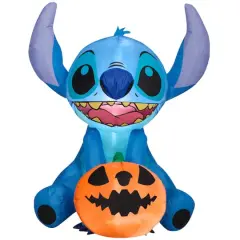 3ft. Airblown&reg; Inflatable Halloween Stitch with Pumpkin