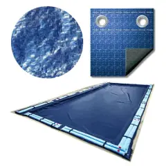 Swim Central 29ft. Blue Rectangular Inground Swimming Pool Winter Cover