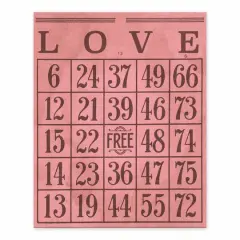 Valentine Bingo 8" x 10" Tabletop Canvas