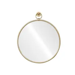 18" Round Wall Mirror in Gold Metal Frame by Ashland&reg;