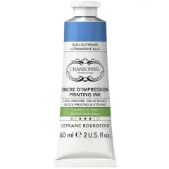 Charbonnel Printing Ink, 60mL Ultramarine Blue