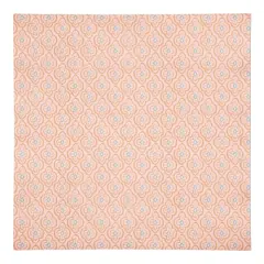 Quatre Cotton Twill Napkin Orange on Pink