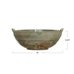 Hello Honey&reg; Aqua Reactive Glaze Stoneware Berry Bowl with Handles