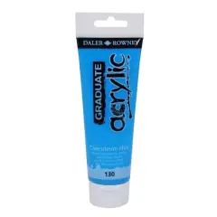 Daler-Rowney&reg; Graduate Acrylic Paint, 120mL 130 Coeruleum Hue