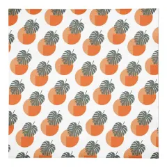 Sun and Palm Leafs 10" x 10" Cotton Twill Napkin