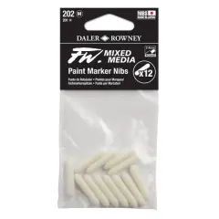 Daler-Rowney&reg; 202 Medium FW Empty Paint Marker 12 Nib Set