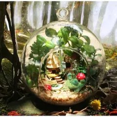 Wizardi Miniature Roombox Totoro's Forest Cottage Dollhouse Kit