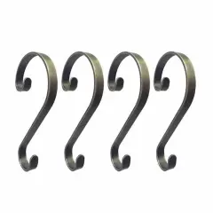 Haute Decor Stocking Scrolls&reg; Weathered Antique Brass Stocking Holders, 4ct.