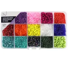Rainbow Mix Glass Seed Beads by Bead Landing&reg;
