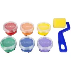 Scribbles&trade; Rainbow Fabric Finger Paint & Roller Kit