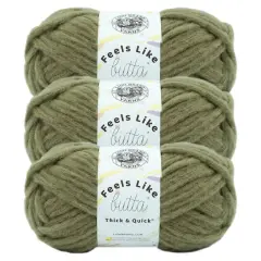 3 Pack Lion Brand&reg; Feels Like Butta&reg; Thick & Quick&reg; Yarn Olive