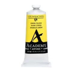 Grumbacher&reg; Academy&reg; Acrylic Paint, 3oz. C118 Lemon Yellow