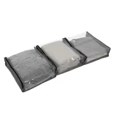 Household Essentials Under Bed Storage Bag Set Graphite