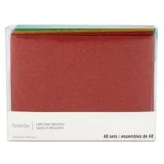 Glitter Rainbow Cards & Envelopes by Recollections&trade;, 5" x 7"