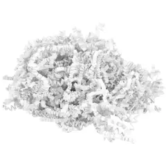 JAM Paper Crinkle Cut Shred Tissue Paper, 2oz. White