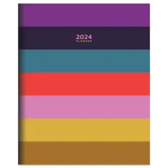 TF Publishing Large 2024 Bali Stripe Monthly Planner