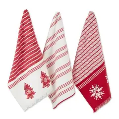 DII&reg; Assorted Nordic Tree Dishtowel Set