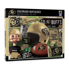 College Team Retro Series 500 Piece Puzzle Colorado Buffaloes