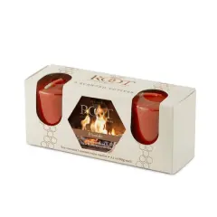 Root Candles Scented 20 Hour Beeswax Blend Votive Candles Gift Box Fireside