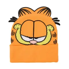 Garfield Face Beanie with 3D Ears