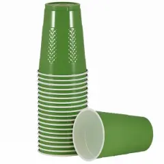 JAM Paper 16oz. Plastic Party Cups, 20ct. Green