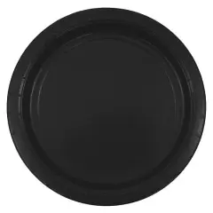 JAM Paper 9" Paper Party Plates, 50ct. Black