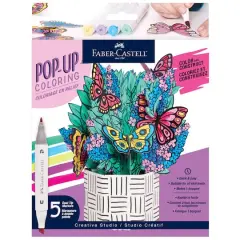 Faber-Castell&reg; Butterfly Pop Up Coloring Bouquet