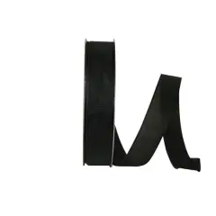 Reliant 7/8" x 50yd. Linen Touch Mono Solid Ribbon Black