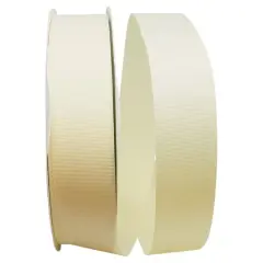 JAM Paper 1.5" x 100yd. Grosgrain Allure Ribbon Ivory