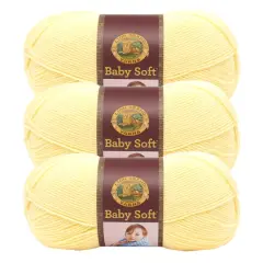 3 Pack Lion Brand&reg; Baby Soft&reg; Yarn Lemonade