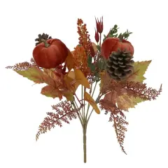 14" Pumpkin & Pinecone Mixed Bush by Ashland&reg;