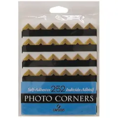 Canson&reg; Self-Adhesive Photo Corners, 252ct. Gold